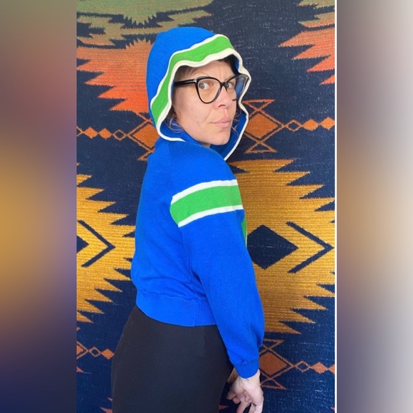 VTG 60’s Winning Ways Rad Oversized Droopy Zip up Unisex Hoodie! - Picture 6 of 10